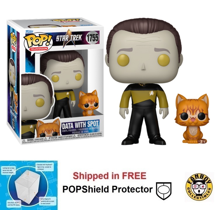 Funko POP TV Star Trek The Next Generation Data and Spot #1755